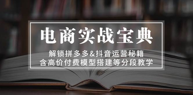 （13195期）电商实战宝典 解锁拼多多&抖音运营秘籍 含高价付费模型搭建等分段教学-问小徐资源库