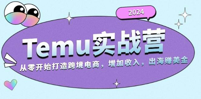 （13266期）2024Temu实战营：从零开始打造跨境电商，增加收入，出海赚美金-问小徐资源库