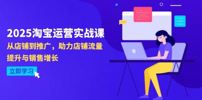 （14504期）2025淘宝运营实战课-4月更新：从店铺到推广，助力店铺流量提升与销售增长-问小徐资源库