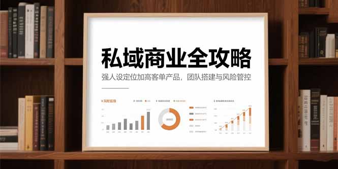 （15294期）私域商业全攻略，强人设定位加高客单产品，团队搭建与风险管控-问小徐资源库