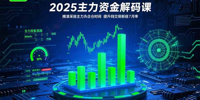 （15511期）2025主力资金解码课：精准捕捉主力建仓时机，提升短线交易胜率(更新7月)-问小徐资源库