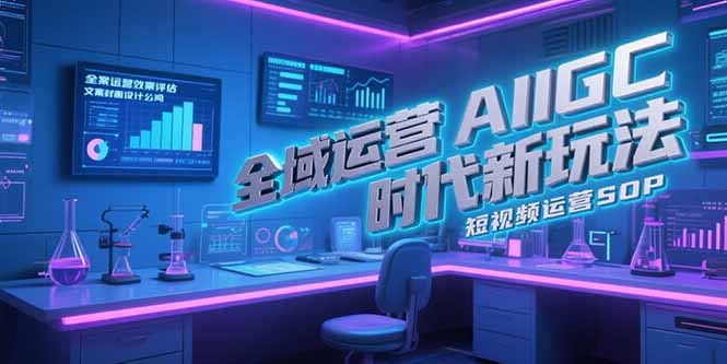 （15327期）全域运营AIGC时代新玩法，文案封面设计公式，短视频运营SOP-问小徐资源库