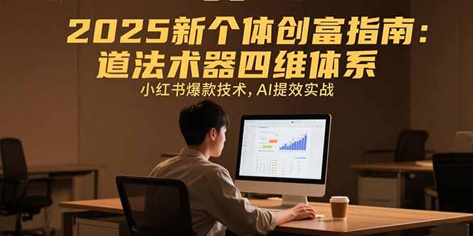 （15477期）2025新个体创富指南：道法术器四维体系，小红书爆款技术，AI提效实战-问小徐资源库