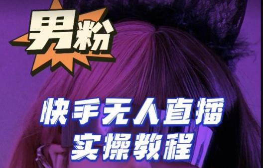 【男粉落地项目】零基础玩转男粉快手无人直播月入3w+，2023快手无人直播实操教程-问小徐资源库
