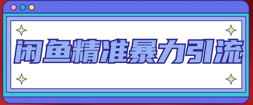闲鱼精准暴力引流全系列课程，每天被动精准引流100+粉丝-问小徐资源库