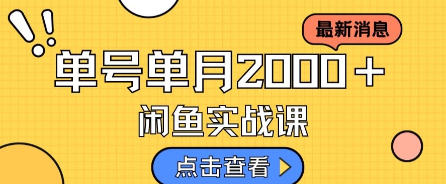 最新闲鱼日入500＋，虚拟资料变现喂饭级讲解-问小徐资源库