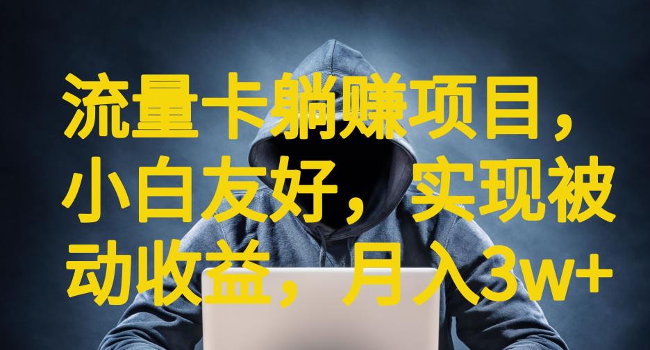 流量卡躺赚项目，小白友好，开设后台，实现被动收益，只要出卡，就能一直赚钱，利润高昂【揭秘】-问小徐资源库