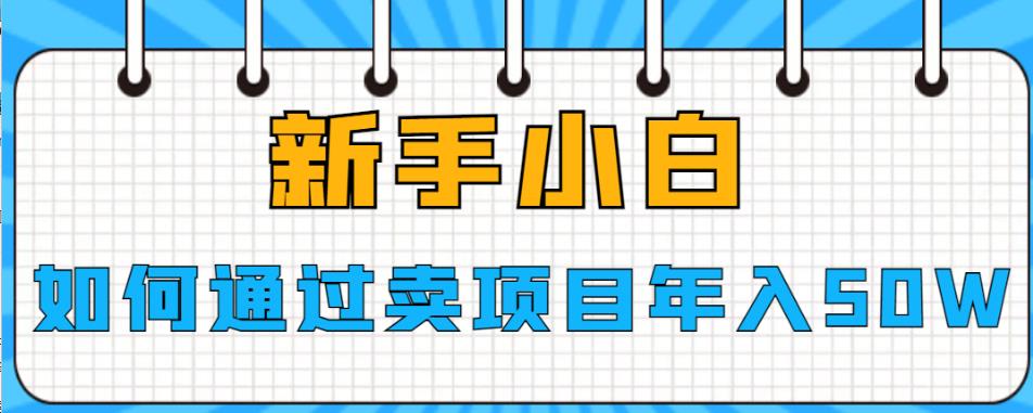 新手小白如何通过卖项目年入50W【揭秘】-问小徐资源库