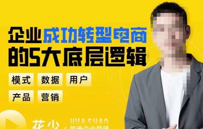 企业成功转型电商的5大底层逻辑，从模式、数据、用户、产品、营销5大板块，助你高效转型电商赛道-问小徐资源库