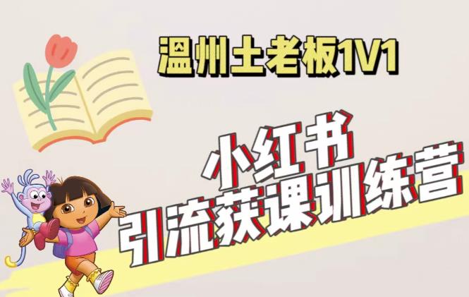 小红书1对1引流获客训练营：账号、内容、引流、成交（价值3999元）-问小徐资源库