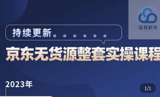 蓝七·2023京东店群整套实操视频教程，京东无货源整套操作流程大总结，减少信息差，有效做店发展-问小徐资源库